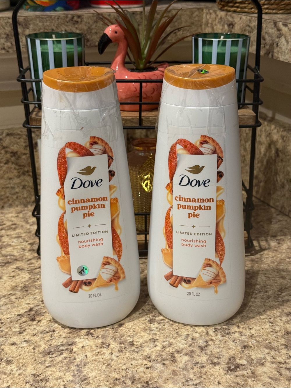 Dove Two Cinnamon Pumpkin Pie Nourishing Body Wash Holiday Gifts Hydrating